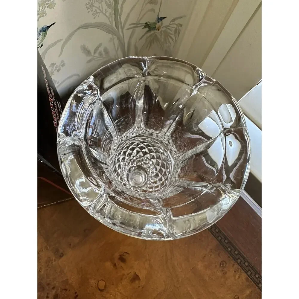 24% Lead Crystal Vase 7” Designers Choice Price Products Made In Germany Vintage